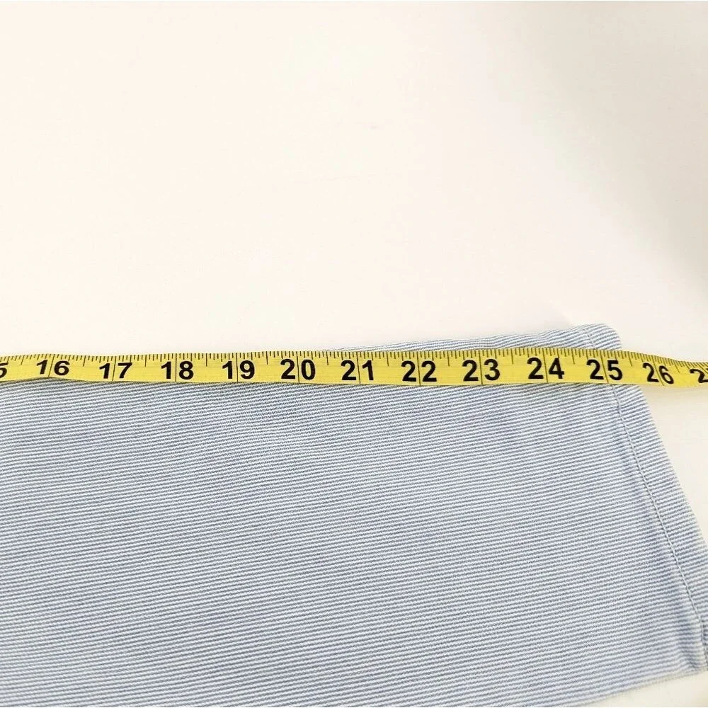Artisan NY Pin Striped Skinny White and Blue Mid Rise Pants 28x25